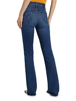 The Hustler Heel Fray Slim Jeans