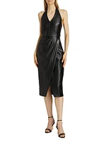 The Laina Vegan Leather Dress