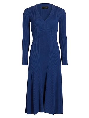 The Vanessa Rib-Knit Midi-Dress