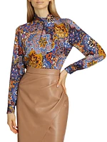 The Jaden Paisley Silk Blouse