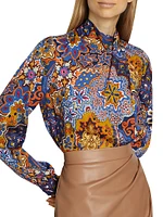 The Jaden Paisley Silk Blouse