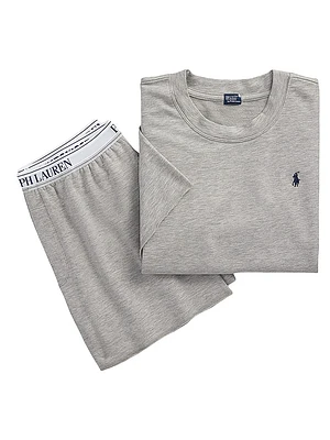 Club Terry 2-Piece Short-Sleeve Pajama Set
