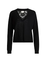 Camden Lace V-Neck Sweater