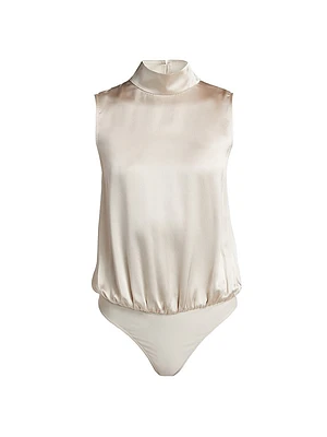 Delancey Silk Sleeveless Bodysuit