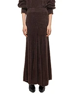 Grunge Eyelash Maxi Skirt