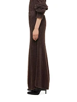 Grunge Eyelash Maxi Skirt