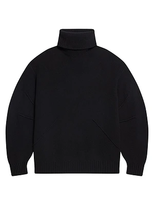 Apex Chunky Wool-Cashmere Turtleneck Sweater