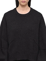 Apex Chunky Wool-Cashmere Crewneck Sweater