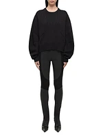 Apex Chunky Wool-Cashmere Crewneck Sweater