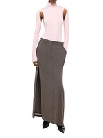 Wool Maxi Skirt