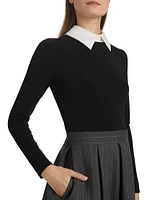 Chara Pinstripe Long-Sleeve Minidress