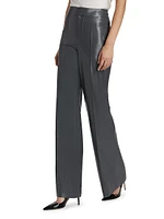 Dylan Faux Leather High-Rise Pants