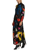 Chassidy Floral Maxi Shirtdress