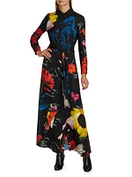 Chassidy Floral Maxi Shirtdress