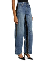 Parker Denim Wide-Leg Crop Jeans