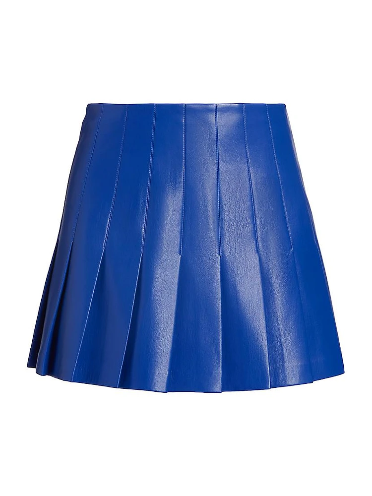 Carter Faux-Leather Miniskirt