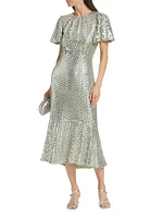 Sage Sequins Nicolette Maxi Dress