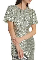 Sage Sequins Nicolette Maxi Dress