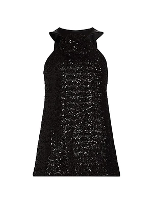 Aky Sequined Halter Top