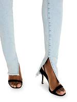 Good Legs Side-Slit Skinny Jeans