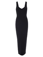 Virgo Rib-Knit Sleeveless Body-Con Dress