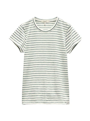 The Slub Striped Cotton T-Shirt