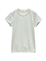 The Slub Striped Cotton T-Shirt