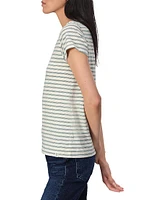 The Slub Striped Cotton T-Shirt