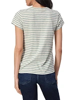 The Slub Striped Cotton T-Shirt