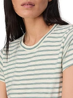 The Slub Striped Cotton T-Shirt