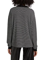 The Knit Stripe Long-Sleeve Top