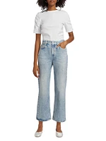 Miramar Shea High-Rise Straight-Leg Jeans