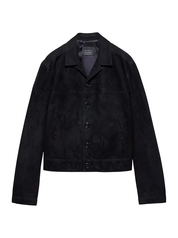 Suede Blouson Jacket