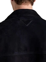 Suede Blouson Jacket