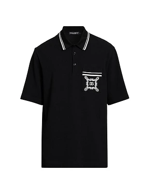 Logo Embroidered Polo Shirt