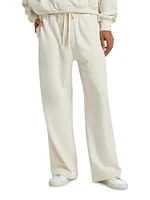 Printed Logo Cotton Straight-Leg Sweatpants