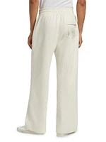 Printed Logo Cotton Straight-Leg Sweatpants