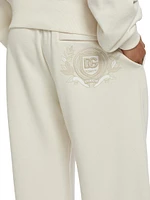 Printed Logo Cotton Straight-Leg Sweatpants