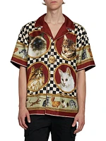 Cat Silk Twill Shirt