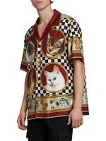 Cat Silk Twill Shirt