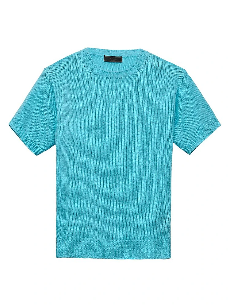 Short-Sleeved Cashmere Sweater