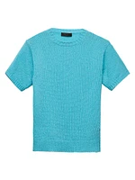 Short-Sleeved Cashmere Sweater