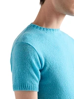 Short-Sleeved Cashmere Sweater