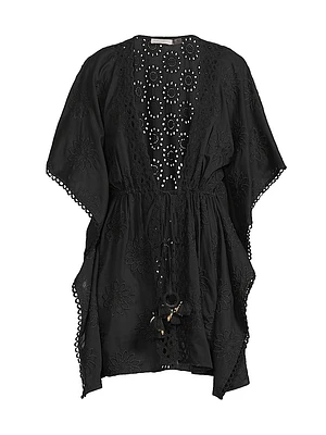 Rogelia Cotton Tie-Waist Minidress