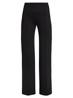 Scuba Pintuck Straight-Leg Pants