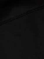 Open Chest Satin Dress Shirt