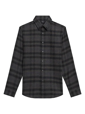 Irving Shadow Plaid Flannel Shirt