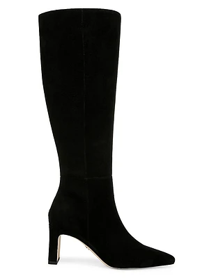 Sylvia 70MM Wide-Calf Suede Boots