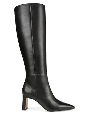 Sylvia 70MM Wide-Calf Leather Boots