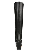 Sylvia 70MM Wide-Calf Leather Boots